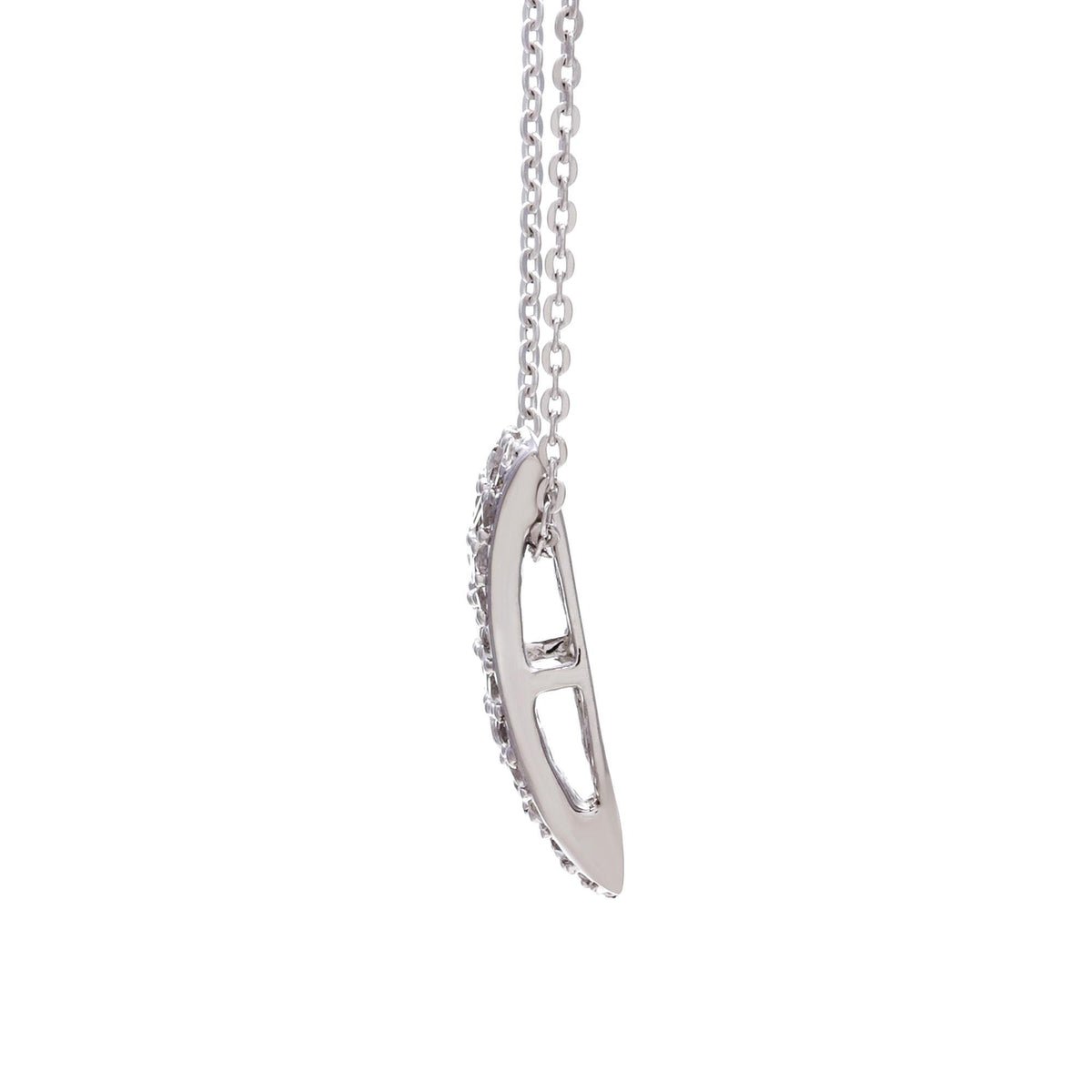 Natural Zircon Wavy Pendant - 925 Sterling Silver Round-Cut